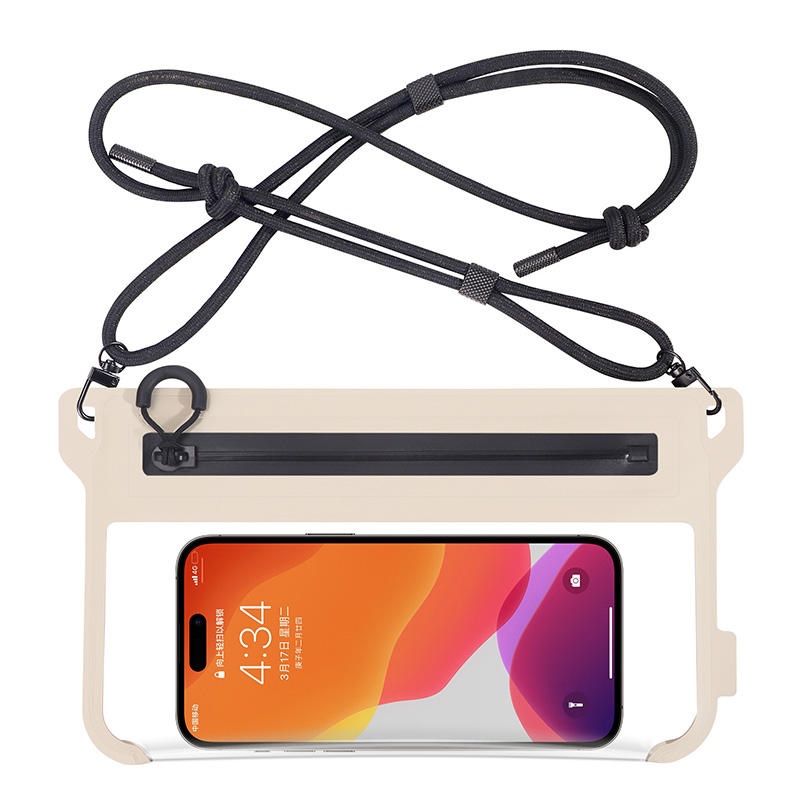Waterproof Phone Bag With Zipper and Shoulder Strap